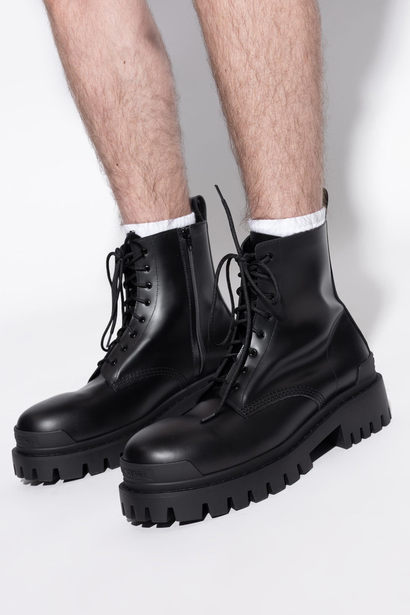 Balenciaga Leather shoes `Strike Zip` | Men's | Vitkac